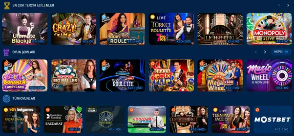 &ldquo;Mostbet Canlı Casino&rdquo;